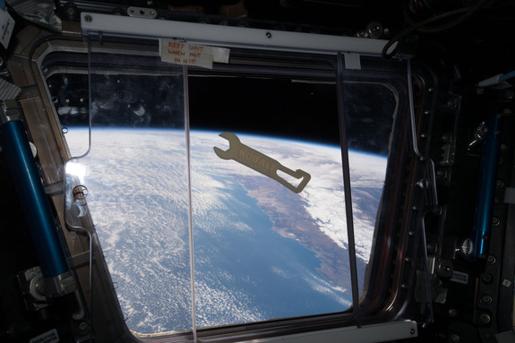 The first tool printed in space was by Made in Space in partnership with NASA and Lowe's in June 2016. Credit: NASA
